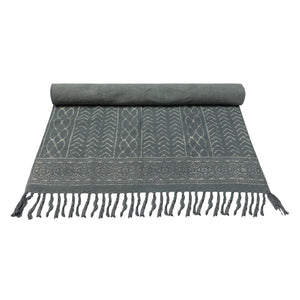 YogaKargha Anti Skid Cotton Natural Dye Herbal Yoga Mat
