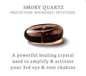 Smoky Quartz Bracelet/Jewelry, Elastic Crystal Bead (8mm) Healing Bracelet, Energy Healing /Chakra Balancing - Root Chakra Stone