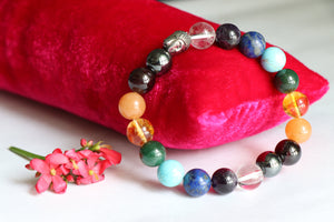 Buddha Chakra Bracelet, Yoga Bracelet, 7 Chakra Bracelet, Gemstone, Chakra Jewelry, Meditation Bracelet, Energy Bracelet, Healing Bracelet