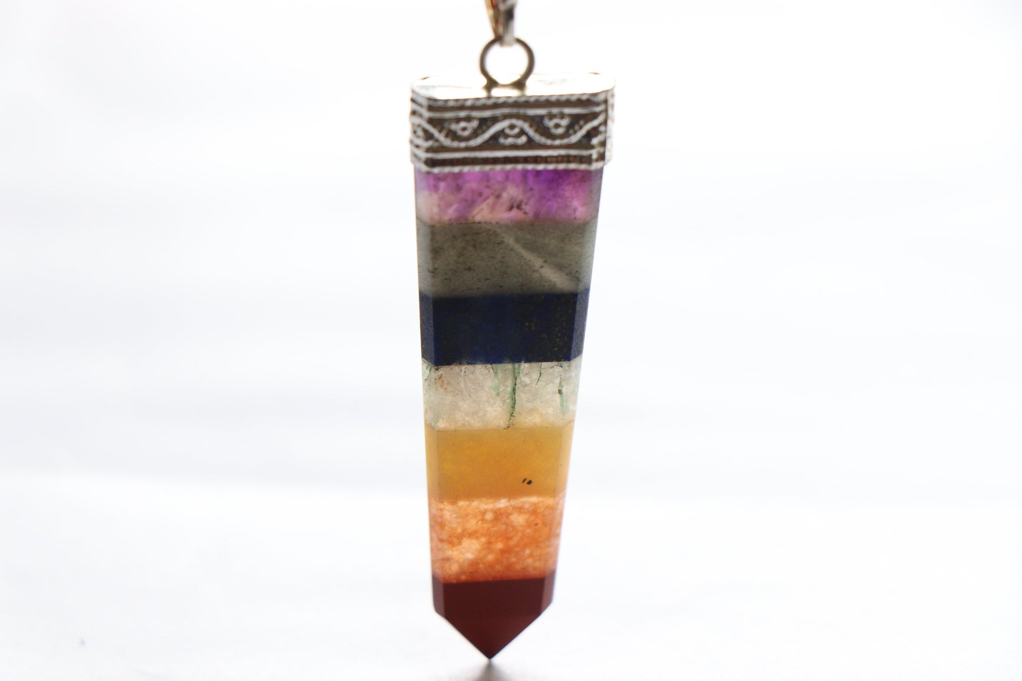 Chakra Pendant, Yoga Pendant, 7 Chakra Pendant, Gemstone, Chakra Jewelry, Meditation Pendant, Energy Pendant, Healing Pendant