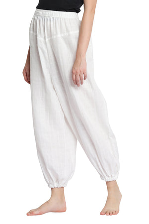 Custom Yoga Pants - Organic Cotton, Fitness Pants, Cotton Trousers, Unisex Yoga Pants, Boho Pants - Elastic Waist, Harem Style