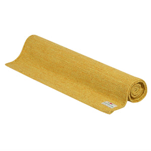 AbhinehKrafts Natural Cotton Handwoven Mat for Yoga, Pilates, Fitness, Prayer, Meditation or Home Decor - Made in India - Tuscan Sun Yellow