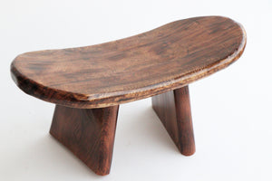 Clearance - Handcrafted Mango Wood Foldable & Portable Meditation Bench - Wooden Kneeling Ergonomic Meditation Bench/Low Seat Meditation