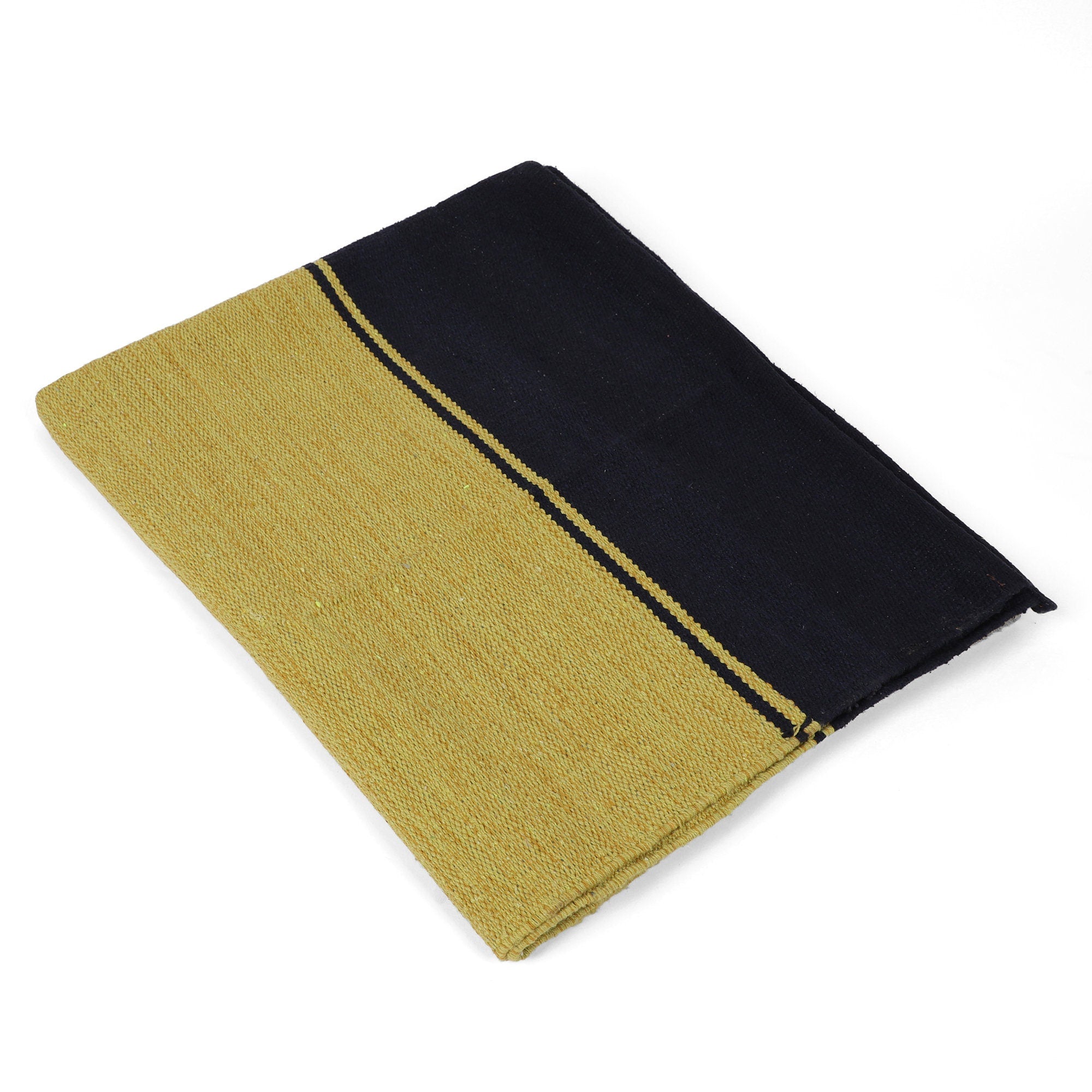 Large Yoga Mat 6x 4 feet  for Yoga, Pilates, Fitness, and Meditation - (Handwoven Area Rug, Mat, Dhurrie, Handspun Cotton Rug)