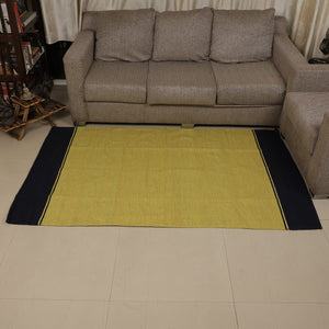 Large Yoga Mat 6x 4 feet  for Yoga, Pilates, Fitness, and Meditation - (Handwoven Area Rug, Mat, Dhurrie, Handspun Cotton Rug)
