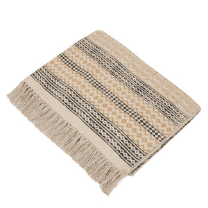 6x 4 feet Area Rug - Hand Block Mat for Yoga, Pilates, Fitness, and Meditation - (Handwoven Area Rug, Mat, Dhurrie, Hand Block-Printed Rug)