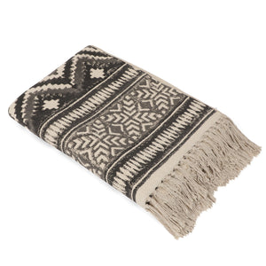 Large Yoga Mat 6x 4 feet  for Yoga, Pilates, Fitness, and Meditation - (Handwoven Area Rug, Mat, Dhurrie, Hand Block-Printed Rug)