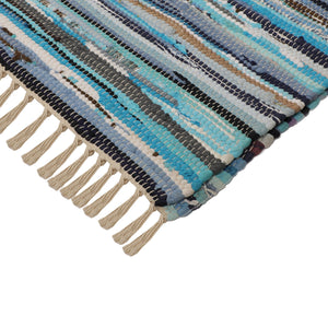 Large Yoga Mat 6x 4 feet  for Yoga, Pilates, Fitness, and Meditation - (Handwoven Area Rug, Mat, Dhurrie, Handspun Cotton Rug)