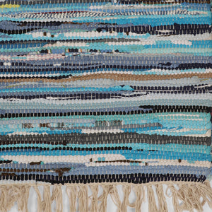 Large Yoga Mat 6x 4 feet  for Yoga, Pilates, Fitness, and Meditation - (Handwoven Area Rug, Mat, Dhurrie, Handspun Cotton Rug)