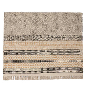 6x 4 feet Area Rug - Hand Block Mat for Yoga, Pilates, Fitness, and Meditation - (Handwoven Area Rug, Mat, Dhurrie, Hand Block-Printed Rug)