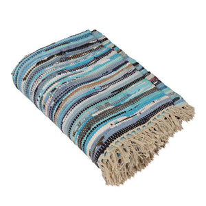 Large Yoga Mat 6x 4 feet  for Yoga, Pilates, Fitness, and Meditation - (Handwoven Area Rug, Mat, Dhurrie, Handspun Cotton Rug)