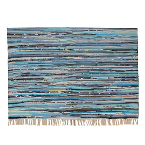 Large Yoga Mat 6x 4 feet  for Yoga, Pilates, Fitness, and Meditation - (Handwoven Area Rug, Mat, Dhurrie, Handspun Cotton Rug)
