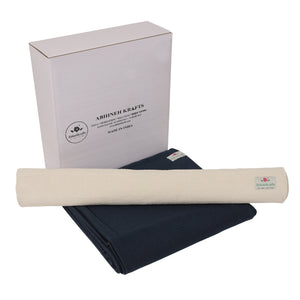 Christmas Collection - Yoga & Meditation Starter Gift Box - Combo of Organic Cotton Yoga Mat and Organic Cotton Meditation Blanket
