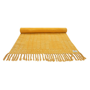 Anti Skid Cotton Mats for Yoga, Pilates, Fitness, and Meditation - (Handwoven Area Rug, Hand Block-Printed Rug) - Multi Options