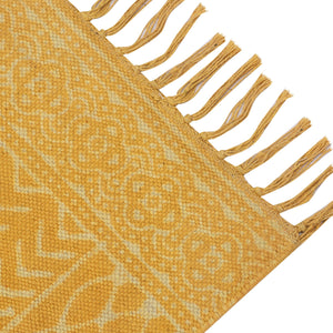 Anti Skid Cotton Mats for Yoga, Pilates, Fitness, and Meditation - (Handwoven Area Rug, Hand Block-Printed Rug) - Multi Options