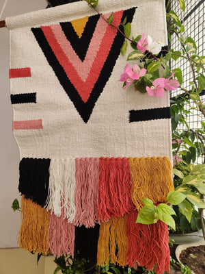Handwoven wall rug