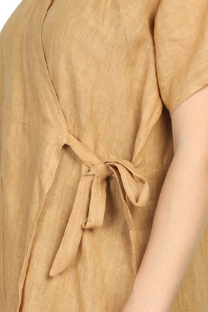 Meditation/Prayer Kaftan, Meditation Robe, Linen Robe, Linen Kaftan, Linen Dress (Handstitched, Linen)  - Free Size