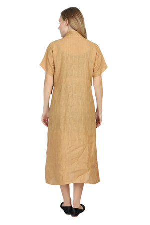 Meditation/Prayer Kaftan, Meditation Robe, Linen Robe, Linen Kaftan, Linen Dress (Handstitched, Linen)  - Free Size